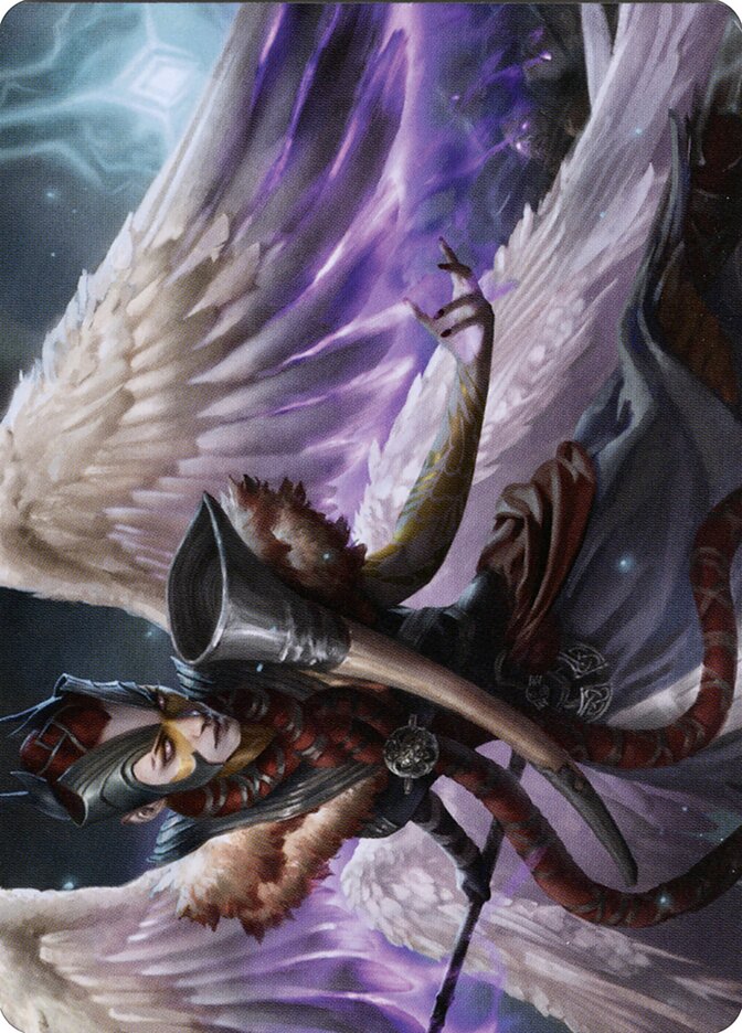 Firja, Judge of Valor // Firja, Judge of Valor AKHM-56 Kaldheim Art Series Magic card