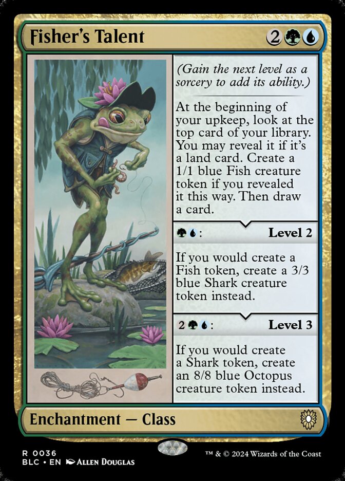 Fisher's Talent BLC-36 Bloomburrow Commander Magic card