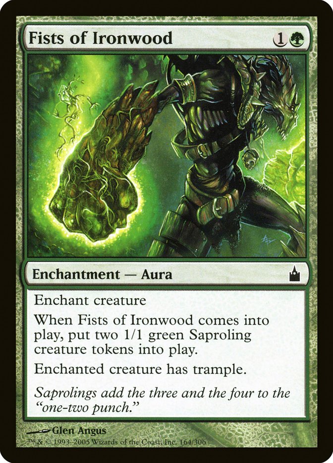 Fists of Ironwood RAV-164 Ravnica: City of Guilds Magic card