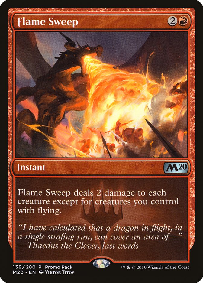 Flame Sweep PM20-139 Core Set 2020 Promos Magic card