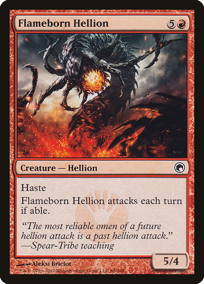 Flameborn Hellion SOM-89 Scars of Mirrodin Magic card
