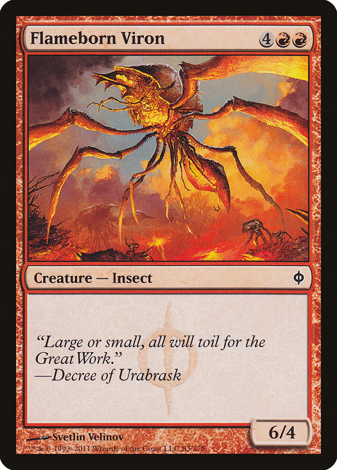 Flameborn Viron NPH-83 New Phyrexia Magic card