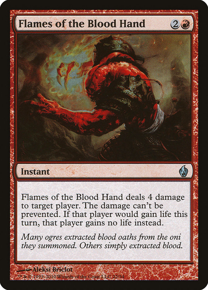 Flames of the Blood Hand PD2-22 Premium Deck Series: Fire and Lightning Magic card