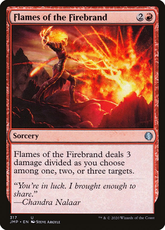 Flames of the Firebrand JMP-317 Jumpstart Magic card