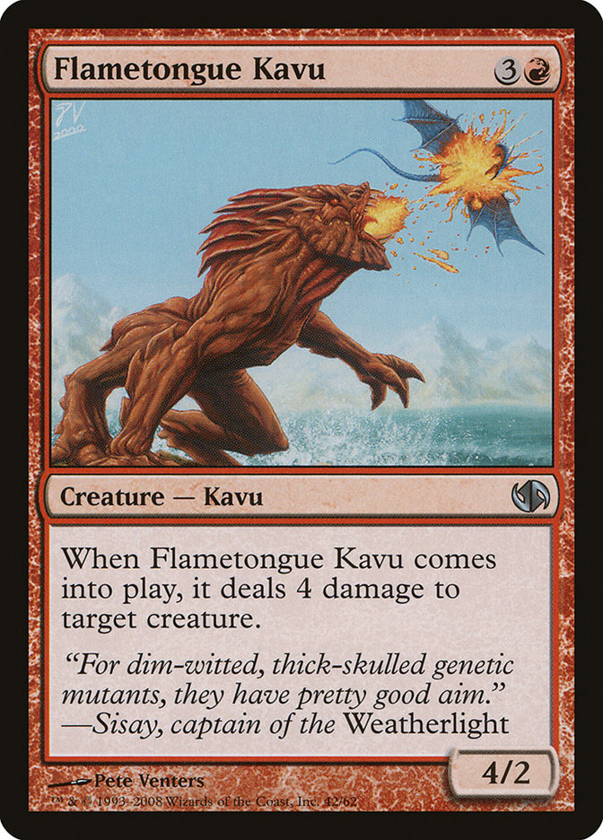 Flametongue Kavu DD2-42 Duel Decks: Jace vs. Chandra Magic card