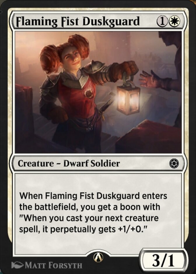 Flaming Fist Duskguard HBG-22 Alchemy Horizons: Baldur's Gate Magic card