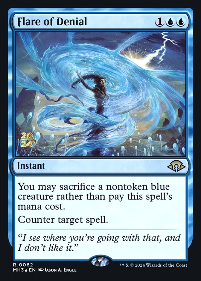 Flare of Denial PMH3-62S Modern Horizons 3 Promos Magic card