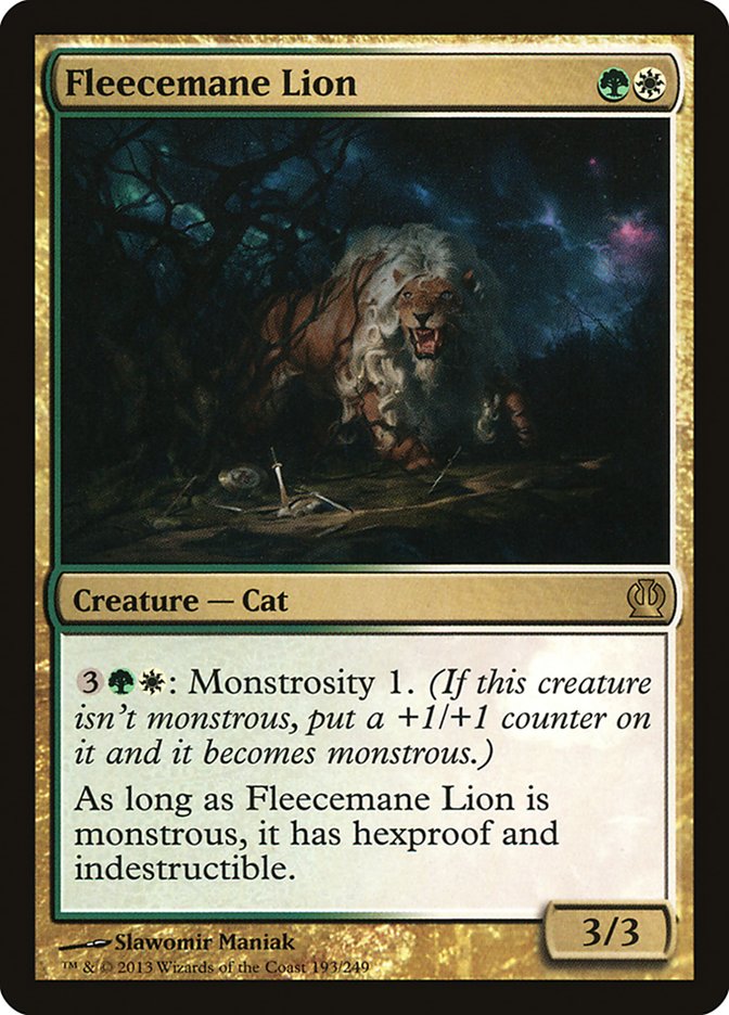 Fleecemane Lion THS-193 Theros Magic card
