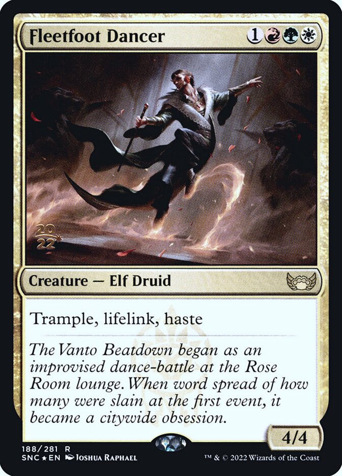 Fleetfoot Dancer PSNC-188S Streets of New Capenna Promos Magic card