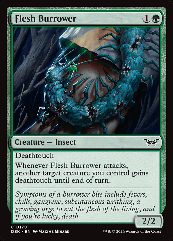 Flesh Burrower DSK-178 Duskmourn: House of Horror Magic card