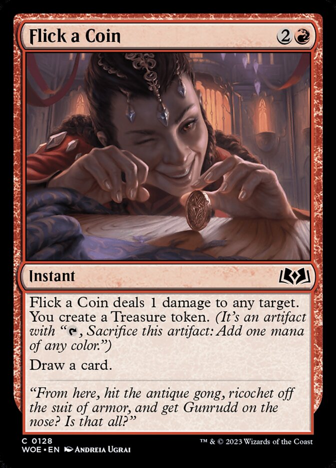 Flick a Coin WOE-128 Wilds of Eldraine Magic card