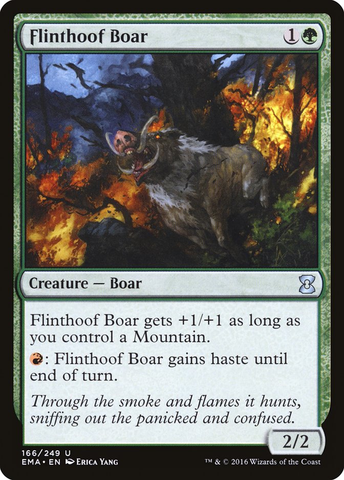 Flinthoof Boar EMA-166 Eternal Masters Magic card