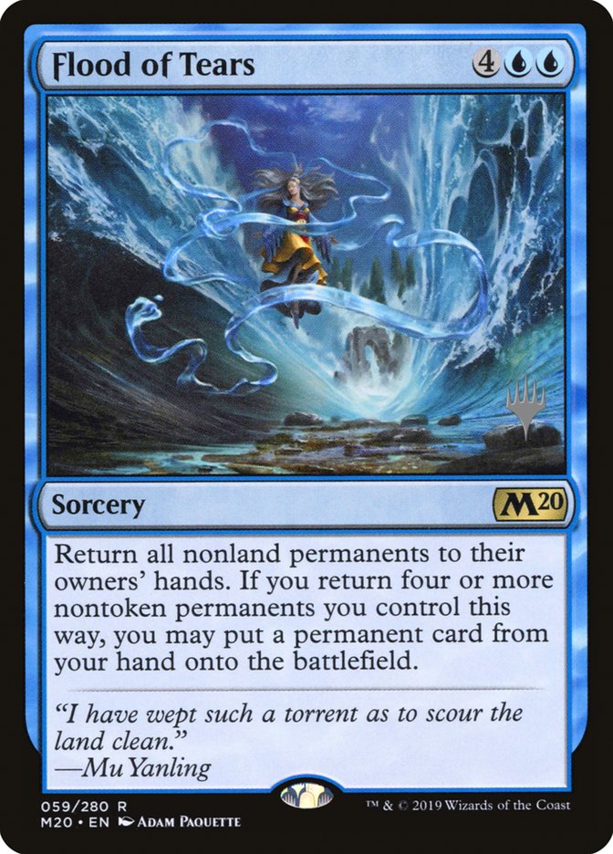 Flood of Tears PM20-59P Core Set 2020 Promos Magic card