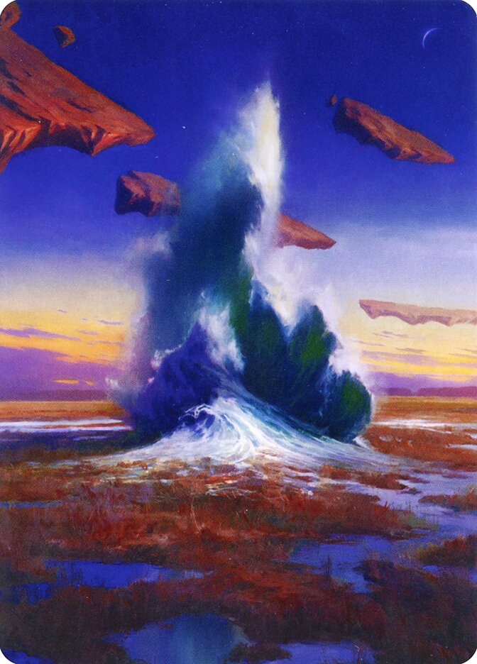 Flooded Strand // Flooded Strand AZNR-29 Zendikar Rising Art Series Magic card