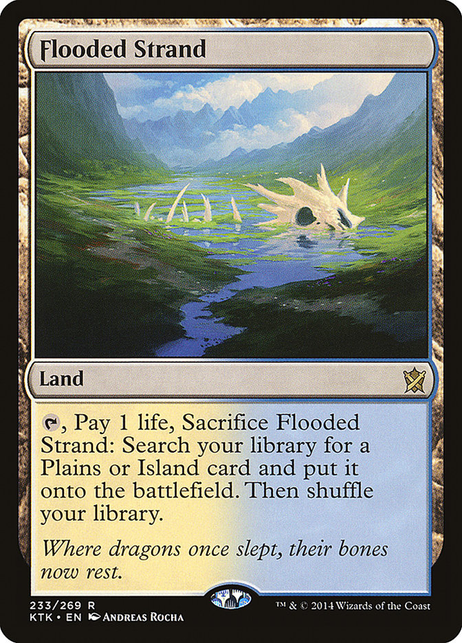Flooded Strand KTK-233 Khans of Tarkir Magic card