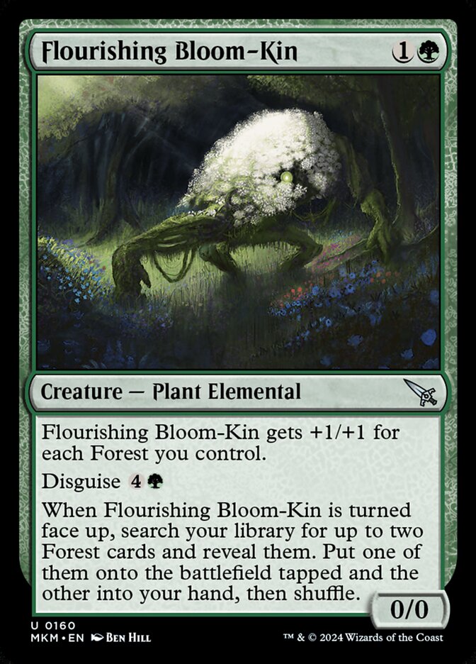 Flourishing Bloom-Kin MKM-160 Murders at Karlov Manor Magic card