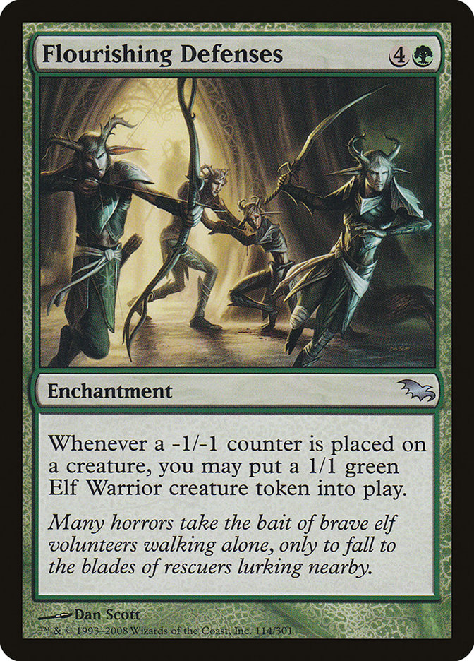 Flourishing Defenses SHM-114 Shadowmoor Magic card