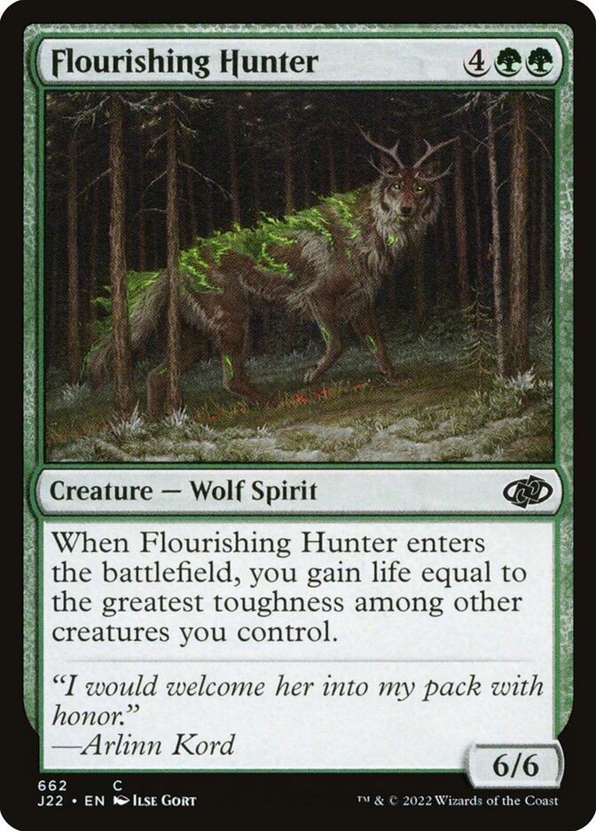 Flourishing Hunter J22-662 Jumpstart 2022 Magic card
