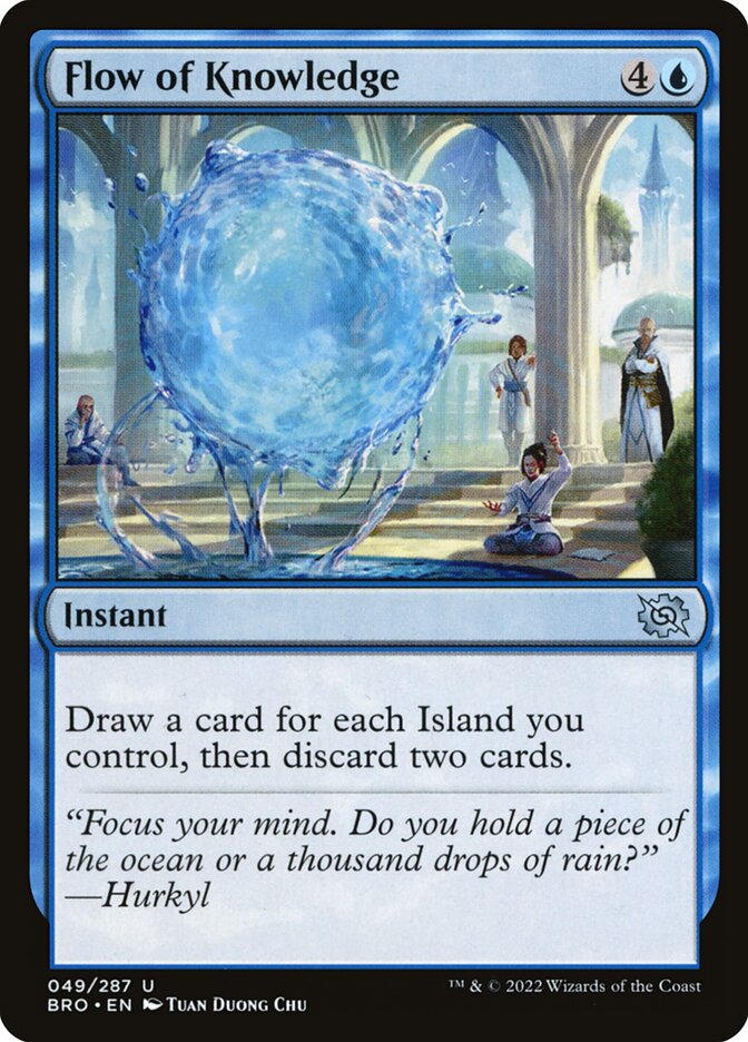 Flow of Knowledge BRO-49 The Brothers' War Magic card