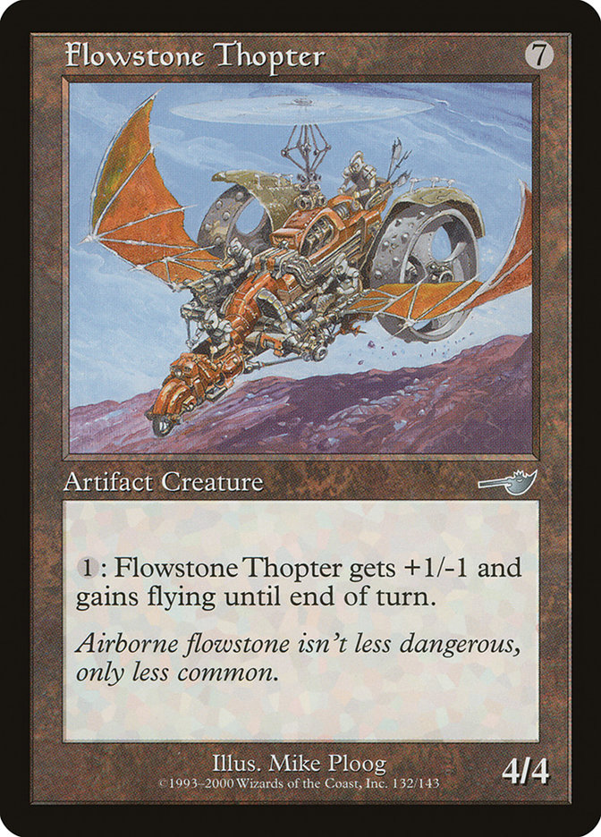 Flowstone Thopter NEM-132 Nemesis Magic card