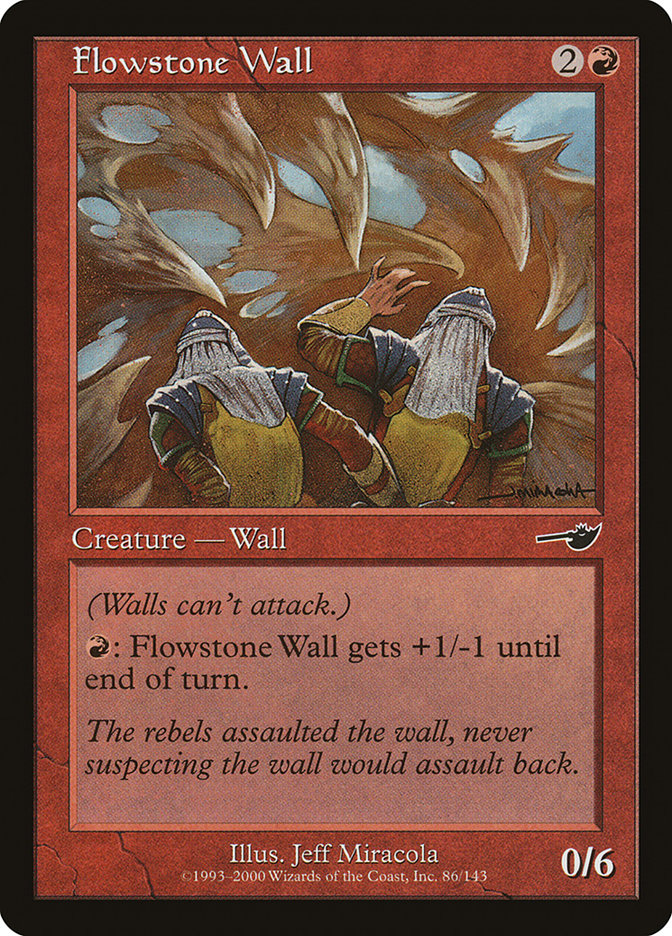 Flowstone Wall NEM-86 Nemesis Magic card