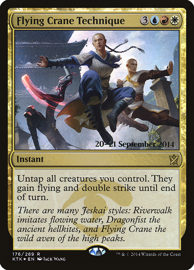 Flying Crane Technique PKTK-176S Khans of Tarkir Promos Magic card