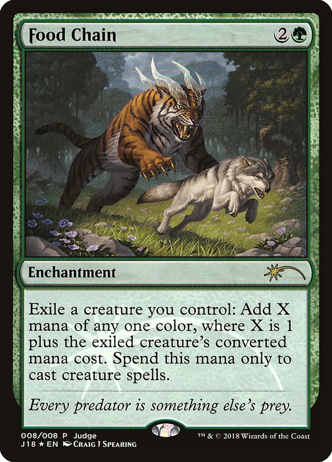 Food Chain J18-8 Judge Gift Cards 2018 Magic card