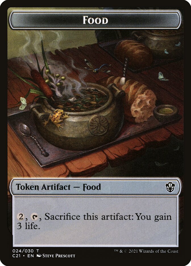 Food TC21-24 Commander 2021 Tokens Magic card