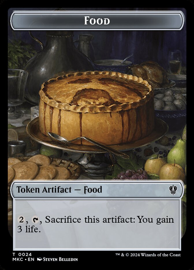 Food TMKC-24 Murders at Karlov Manor Commander Tokens Magic card