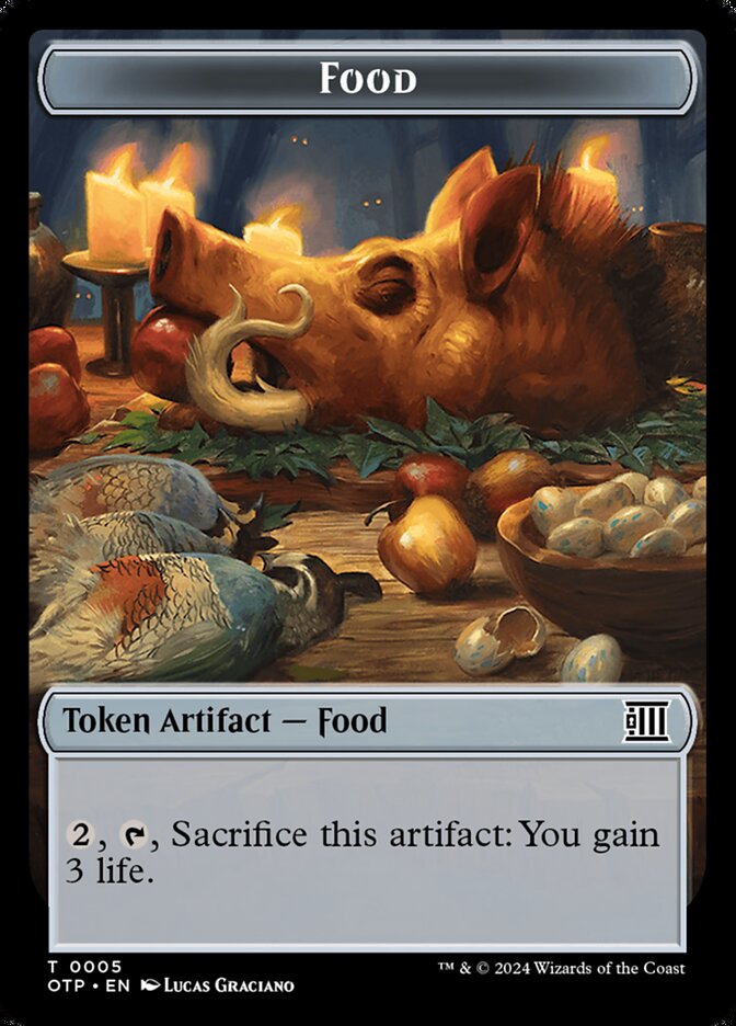 Food TOTP-5 Breaking News Tokens Magic card