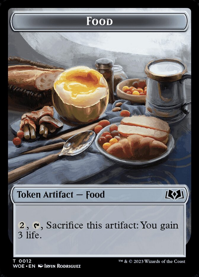 Food TWOE-12 Wilds of Eldraine Tokens Magic card