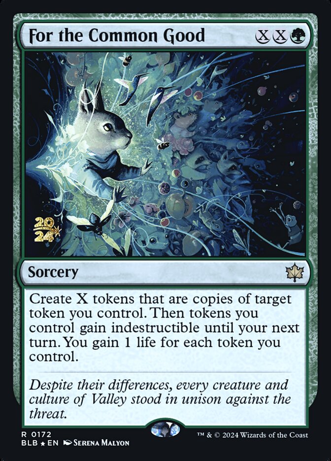 For the Common Good PBLB-172S Bloomburrow Promos Magic card