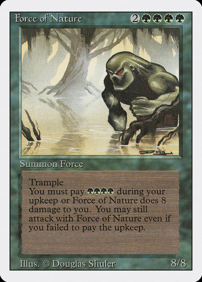 Force of Nature 3ED-196 Revised Edition Magic card