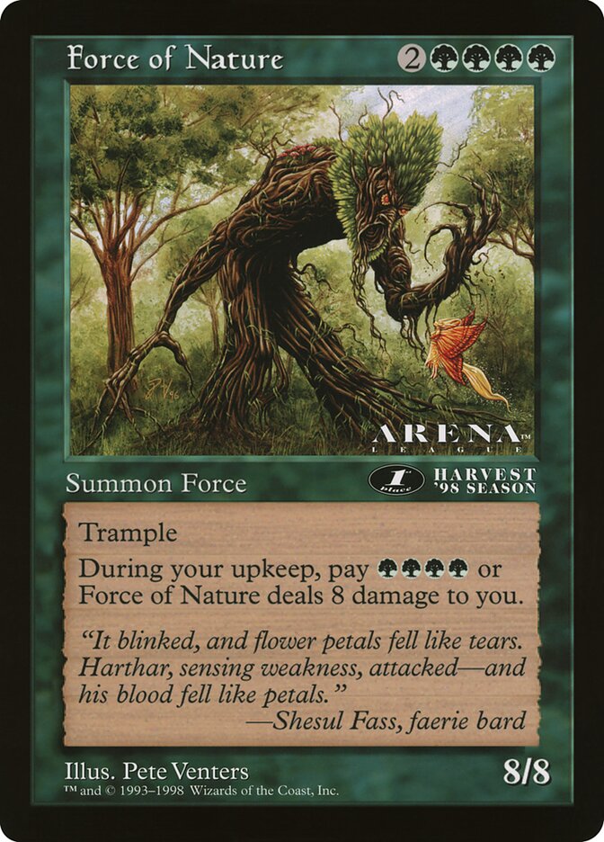 Force of Nature OLEP-52 Oversized League Prizes Magic card