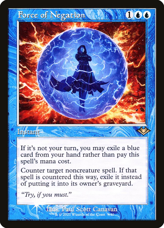 Force of Negation H1R-9 Modern Horizons 1 Timeshifts Magic card