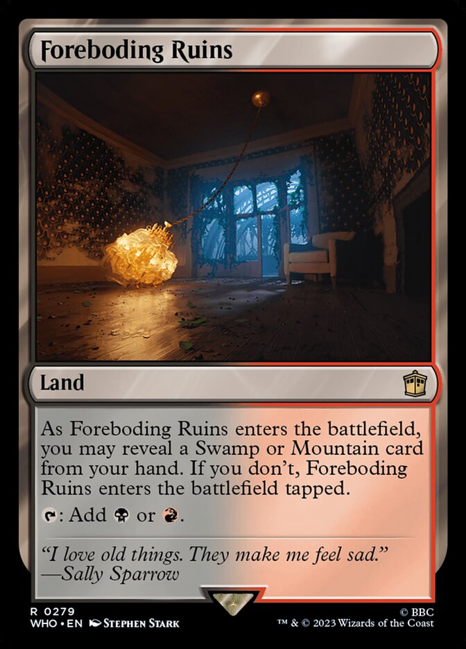 Foreboding Ruins WHO-279 Doctor Who Magic card