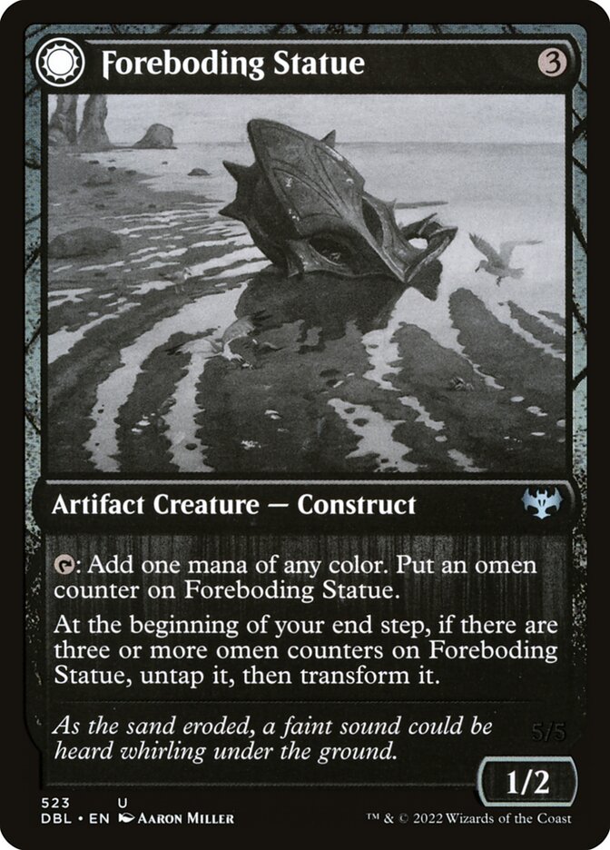 Foreboding Statue // Forsaken Thresher DBL-523 Innistrad: Double Feature Magic card