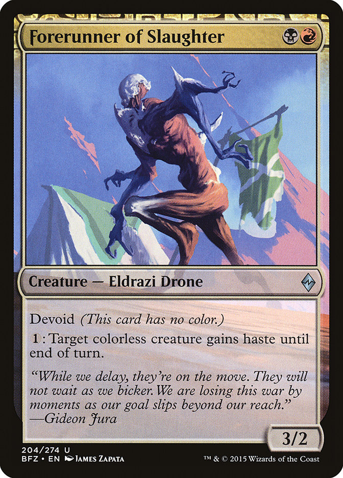 Forerunner of Slaughter BFZ-204 Battle for Zendikar Magic card