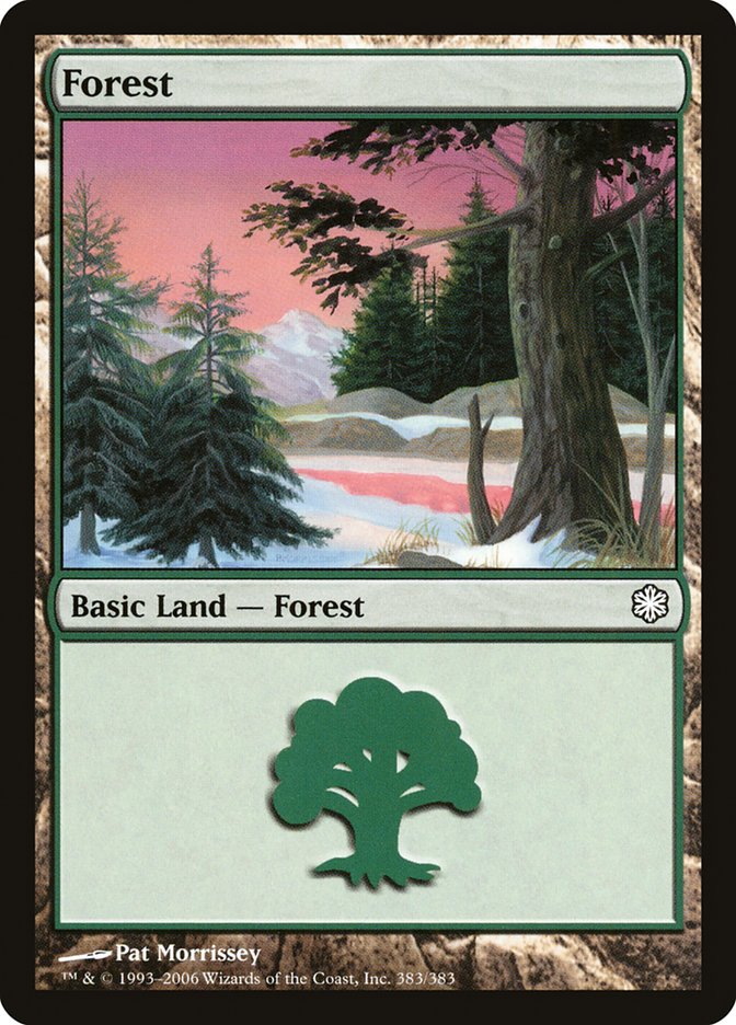 Forest CST-383 Coldsnap Theme Decks Magic card