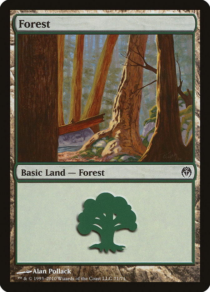 Forest DDE-71 Duel Decks: Phyrexia vs. the Coalition Magic card