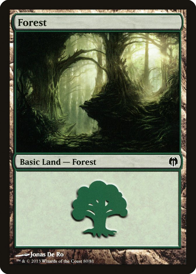 Forest DDL-80 Duel Decks: Heroes vs. Monsters Magic card