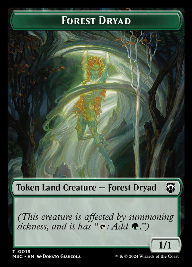 Forest Dryad TM3C-19 Modern Horizons 3 Commander Tokens Magic card