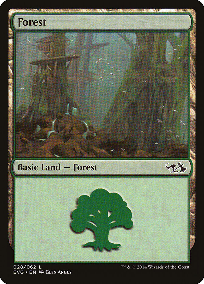 Forest EVG-28 Duel Decks Anthology: Elves vs. Goblins Magic card