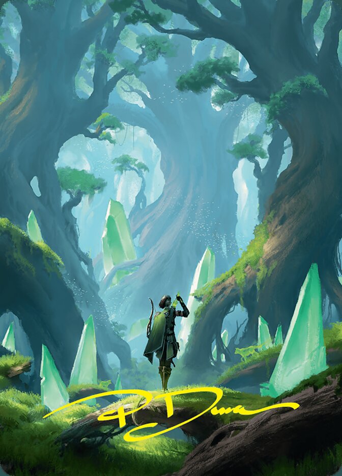 Forest // Forest AFDN-25 Foundations Art Series Magic card