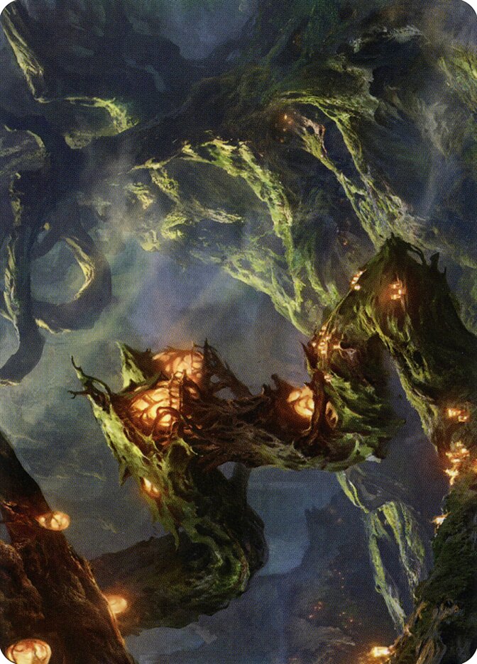 Forest // Forest ASTX-50 Strixhaven Art Series Magic card