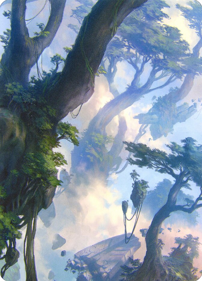 Forest // Forest AZNR-19 Zendikar Rising Art Series Magic card