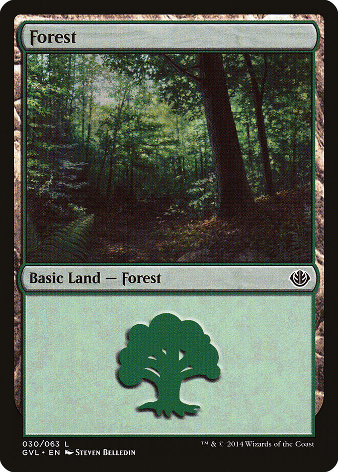 Forest GVL-30 Duel Decks Anthology: Garruk vs. Liliana Magic card