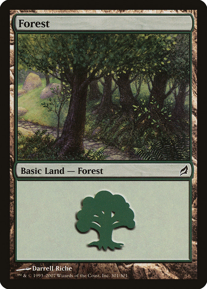 Forest LRW-301 Lorwyn Magic card