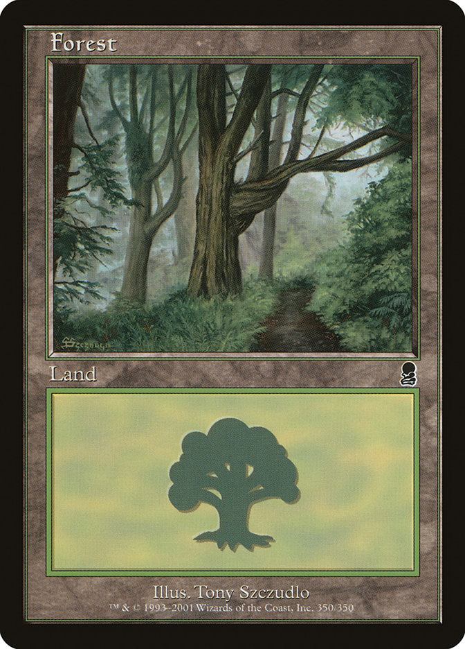 Forest ODY-350 Odyssey Magic card
