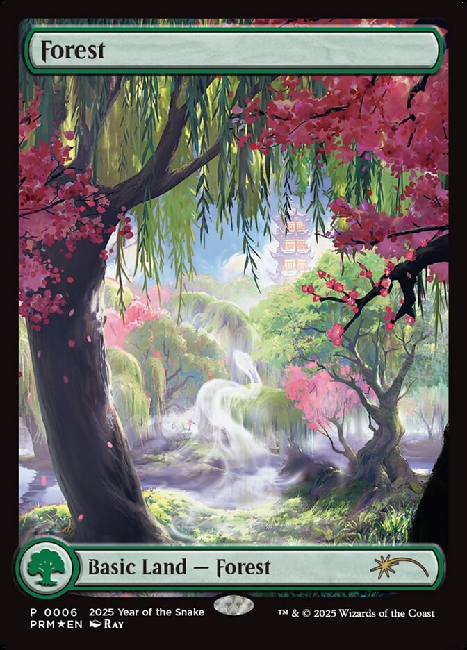 Forest PL25-6 Year of the Snake 2025 Magic card